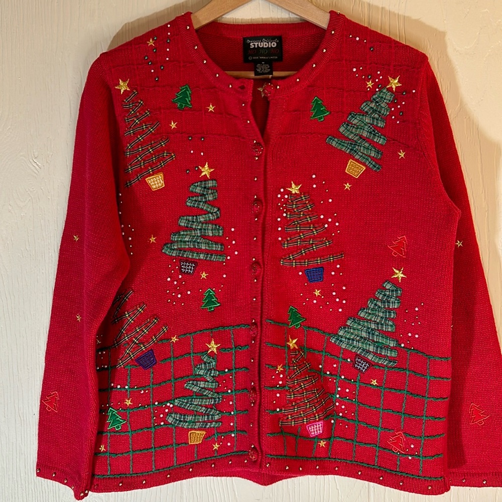 90s Ugly Christmas Sweater Designers Originals Studio M